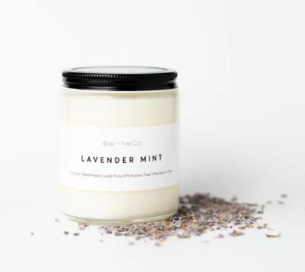 WAX+FIRE SOY CANDLE LAV/MINT 228 G