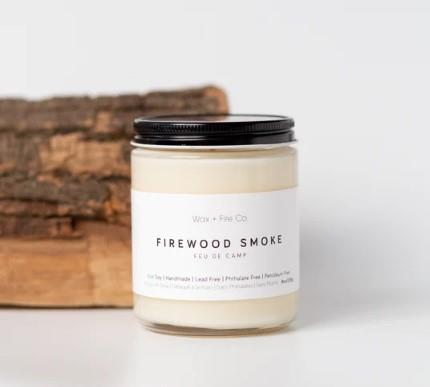 WAX+FIRE SOY CANDLE FIREWOOD 228 G
