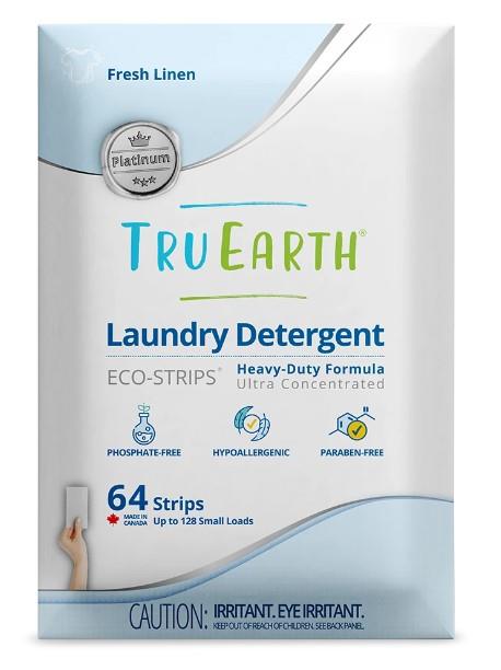 TRU EARTH LAUNDRY STRIPS LINEN PLATINUM / 64 STRIPS