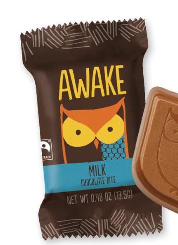 AWAKE CAFFEINE CHOCOLATE BITES MILK CHOC / 15g