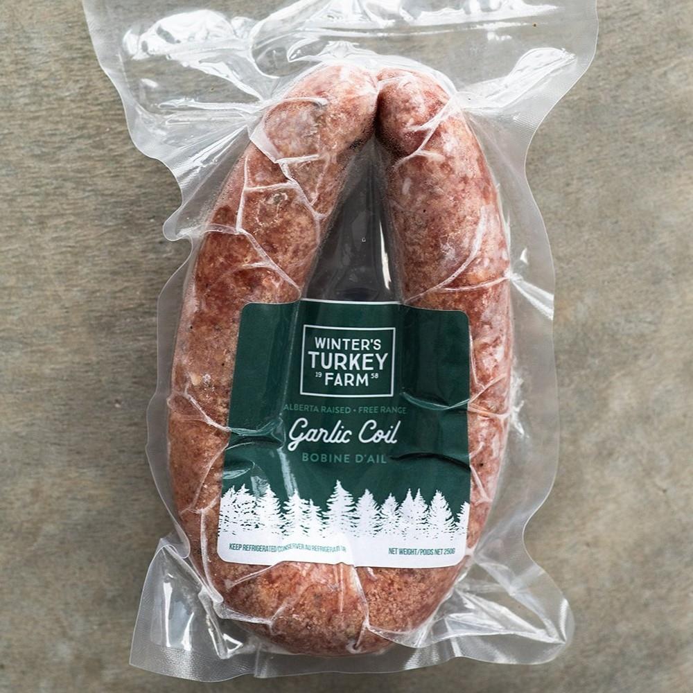 TURKEY SAUSAGE - GARLIC COIL