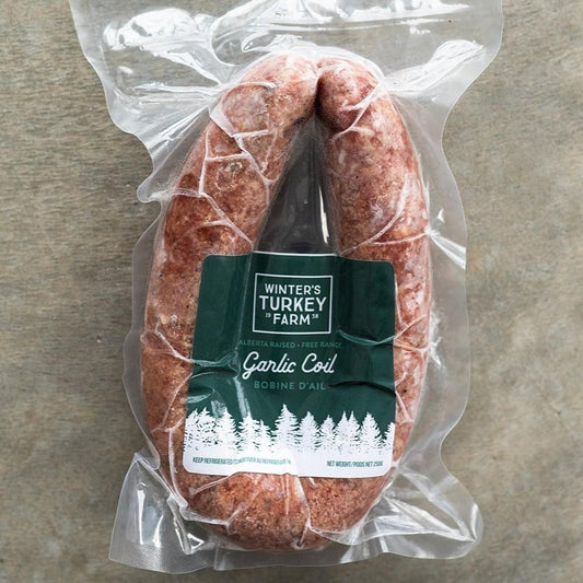 TURKEY SAUSAGE - GARLIC COIL