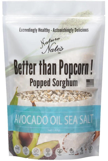 NATE POPPED SORGHUM SEA SALT 142g