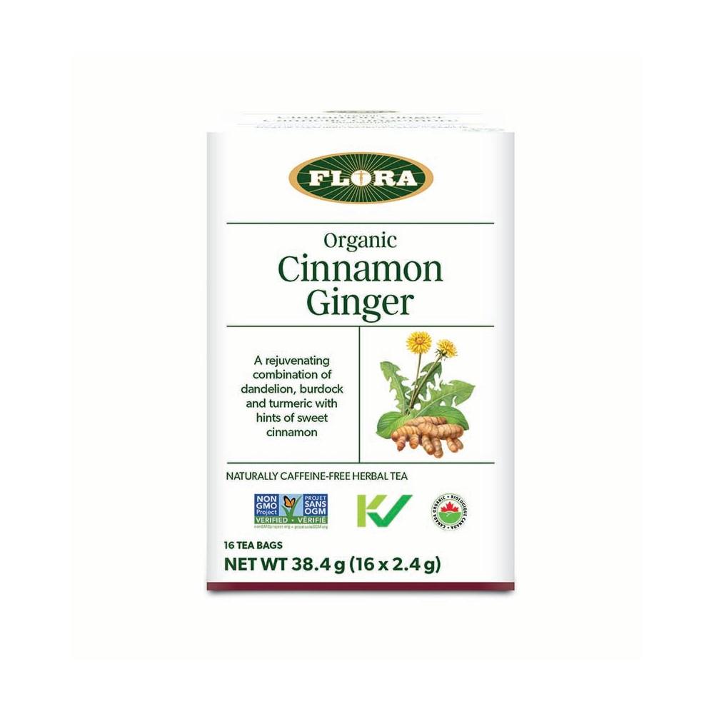 FLORA TEA CINNAMON GINGER 16 TBAGS