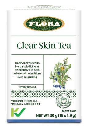 FLORA TEA CLEAR SKIN 16 TBAGS