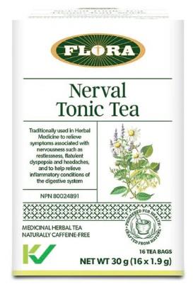 FLORA TEA NERVAL TONIC 16 TBAGS