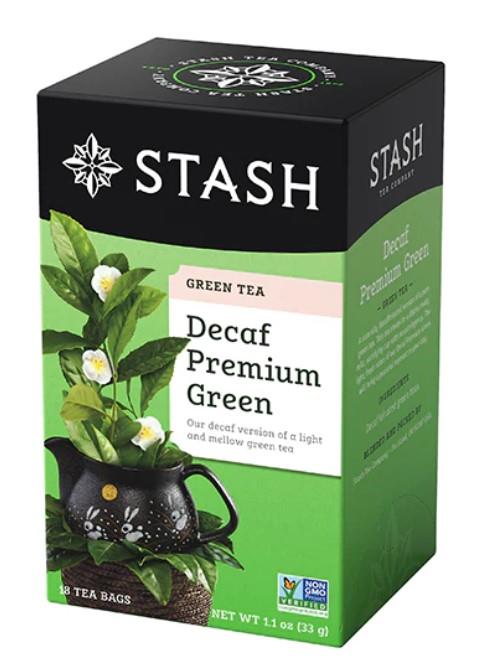 STASH TEA PREMIUM GREEN DECAF 18TBAGS