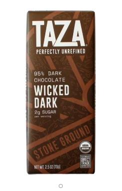 TAZA DARK CHOC BAR 95% 70g