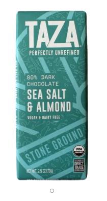 TAZA DARK CHOC BAR SEA SALT AL 70g