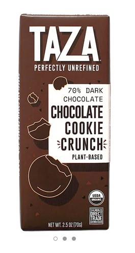 TAZA DARK CHOC BAR COOKIE 70g