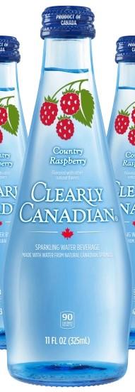 CLECAN SPARKLING WATER RASPBER 325ml