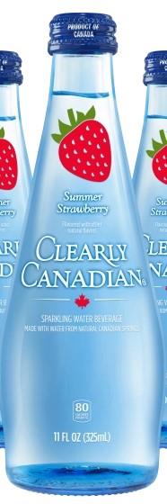 CLECAN SPARKLING WATER STRAWBE 325ml