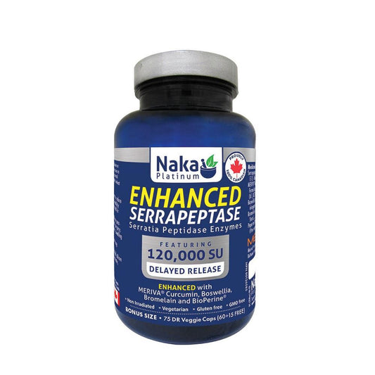 NAKA ENHANCED SERRAPEPTASE 120,000 SU / 75 VCAPS
