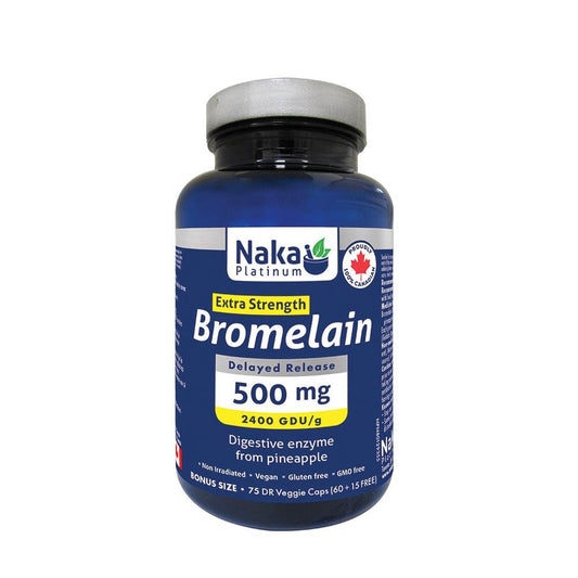 NAKA BROMELAIN EXTRA STRENGTH 500mg / 75 VCAPS