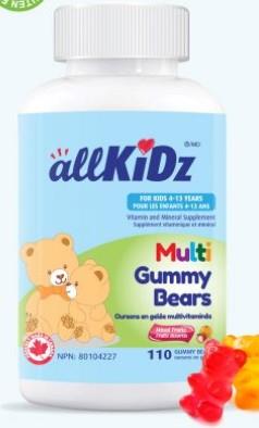 ALLKIDZ MULTI GUMMIES 110S