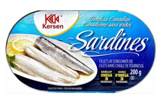KERSEN SARDINES BONELESS 200g