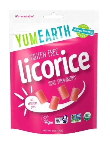 YUMEARTH LICORICE STRAWBERRY 142g