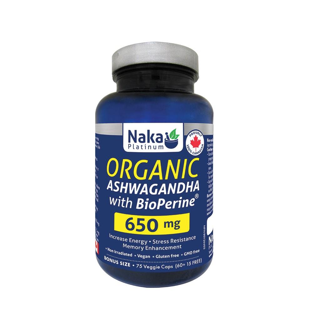 NAKA ASHWAGANDHA w BIOPERINE 75 VCAPS