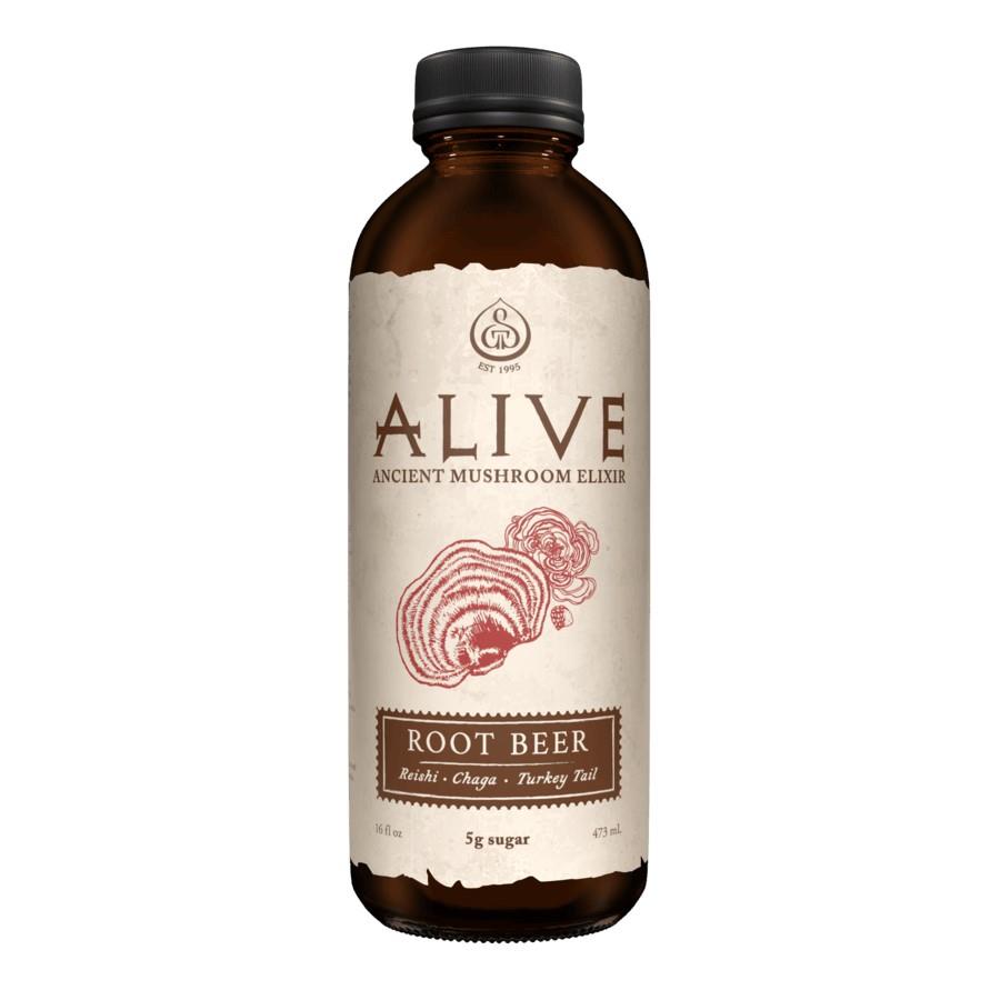 GT'S ALIVE MUSHROOM ELIXIR  ROOT BEER / 480ml