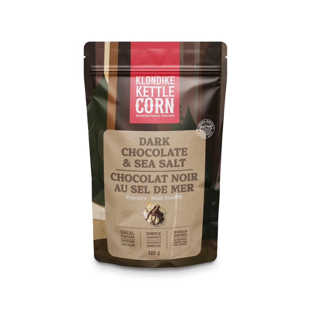 KLONDIKE KETTLE CORN - DARK CHOCOLATE & SEA SALT / 125g