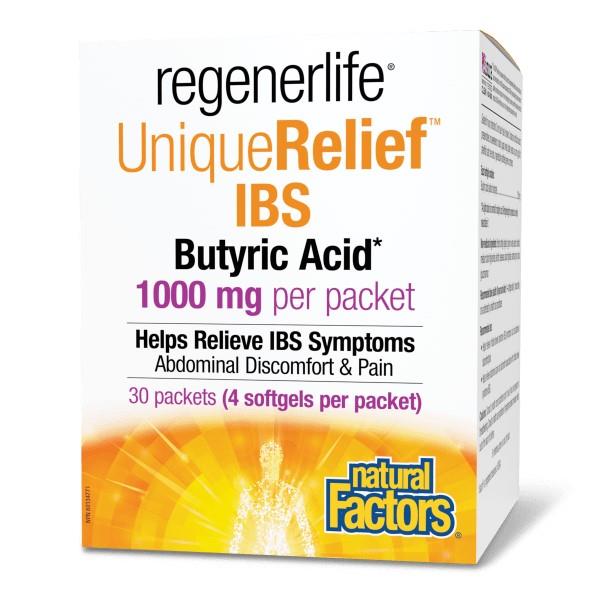 REGENERLIFE UNIQUERELIEF IBS BUTYRIC ACID - 1000mg / 30 PACKETS