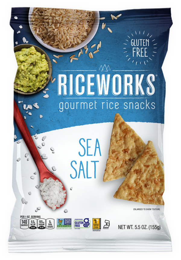 RICEWORKS SEA SALT RICE SNACKS 31G