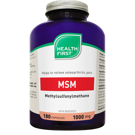MSM - 1000 mg / 180 Capsules