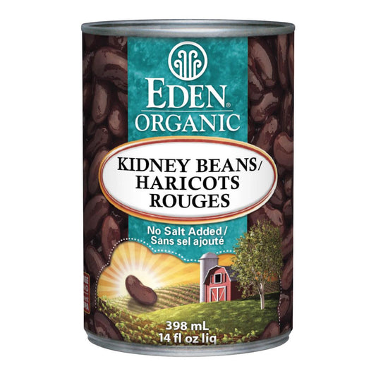EDEN ORGANIC KIDNEY BEANS NO SALT, 398ML