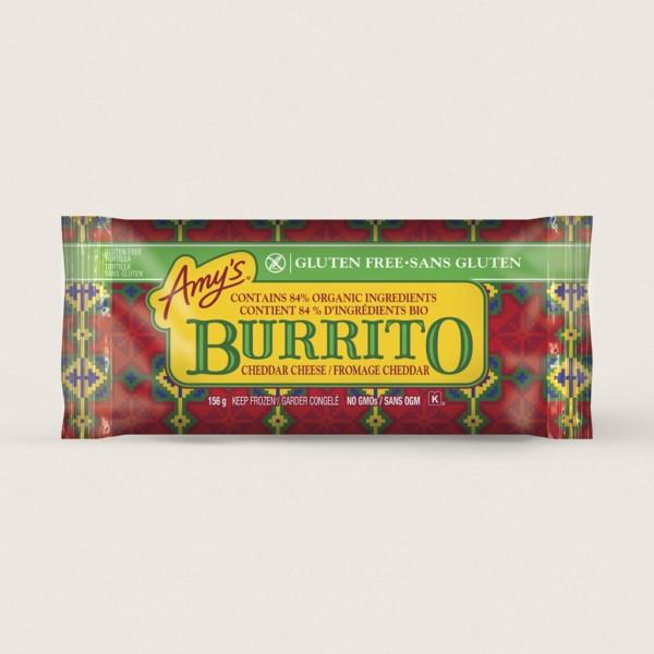 GLUTEN FREE BEAN AND CHEDDAR CHEESE BURRITO - 156g