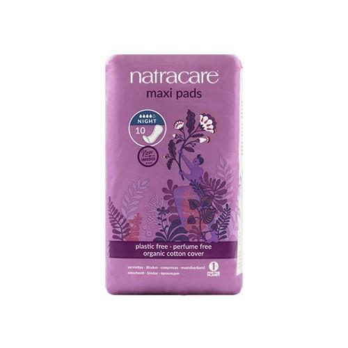 NATRACARE MAXI PADS - NIGHT / 10 PADS