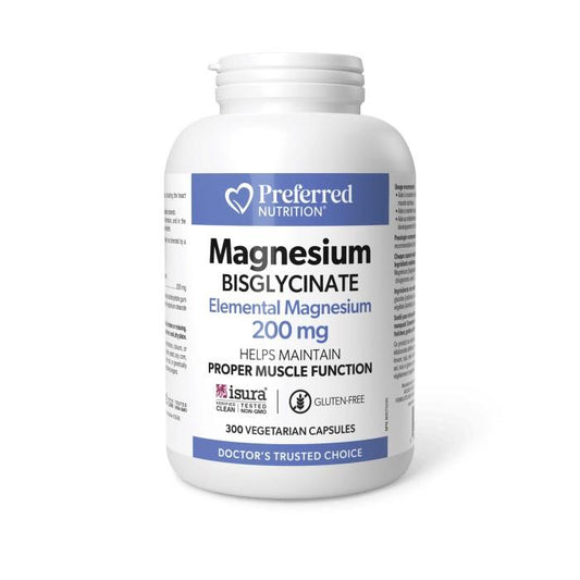 MAGNESIUM BISGLYCINATE - 200mg / 300 CAPSULES