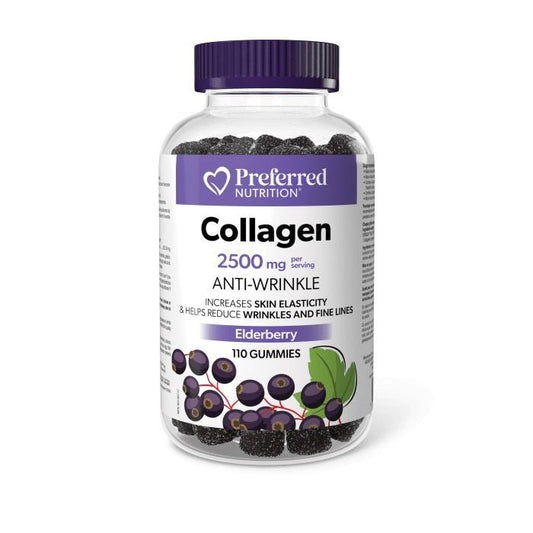 BOVINE COLLAGEN GUMMIES - ELDERBERRY / 110 GUMMIES
