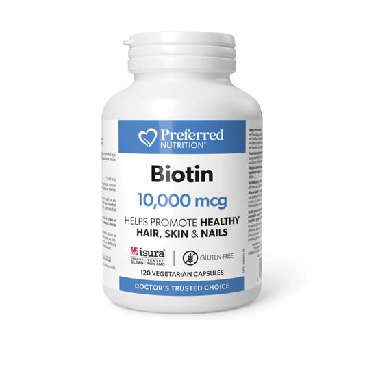 BIOTIN - 10,000mcg / 120 CAPSULES