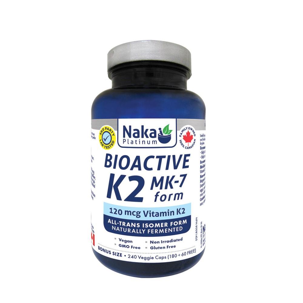VITAMIN K2 MK-7 BIOACTIVE - 120mcg / 240 CAPSULES