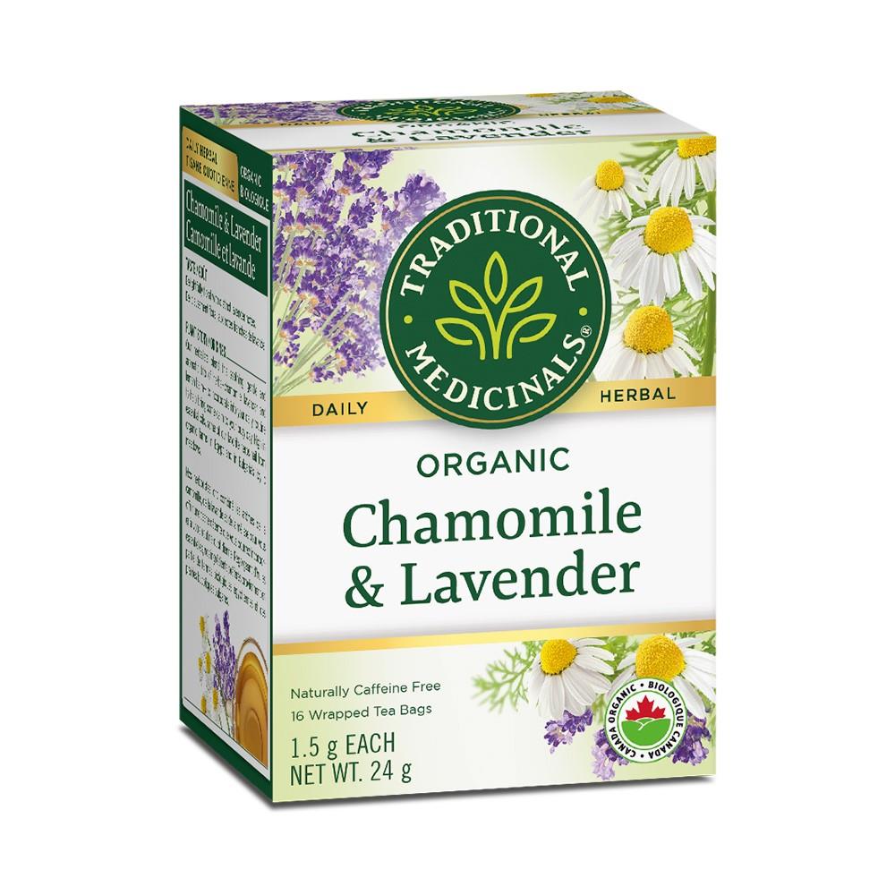 TRADITIONAL MEDICINALS TEA CHAMOMILE & LAVENDER - 16 TEA BAGS