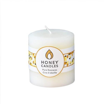 HC BEESWAX CANDLE PEARL 3"