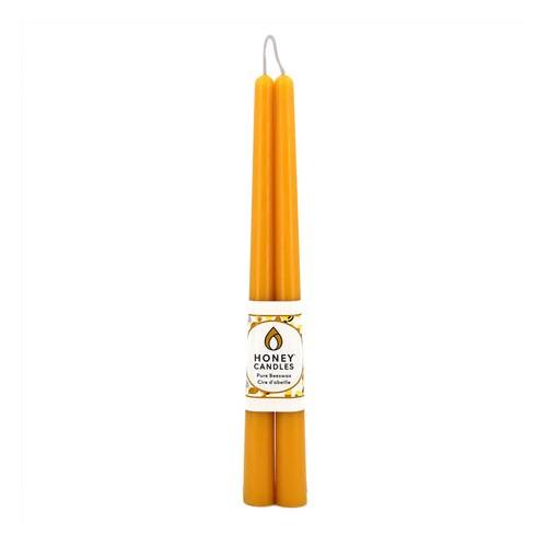 HC BEESWAX TAPER NATURAL - 12" PAIR