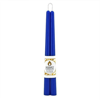 HC BEESWAX TAPER BLUE - 12" PAIR