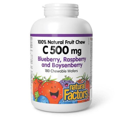 Vitamin C, 500mg (Berry Flavour), 180 Chewables