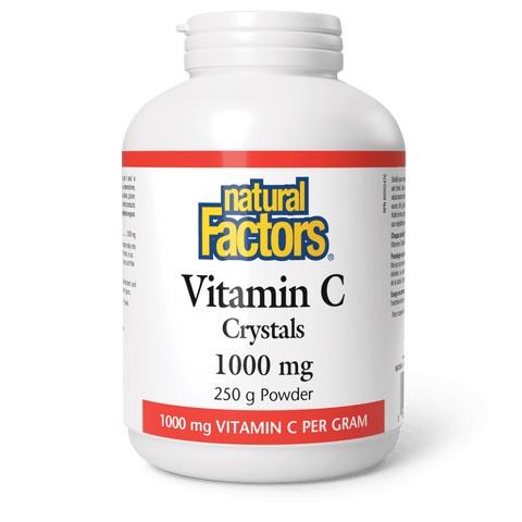 Vitamin C Crystals, 1000mg, 250g powder