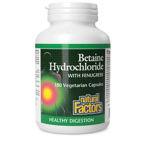 Betaine Hydrochloride with Fenugreek - 180 VCaps