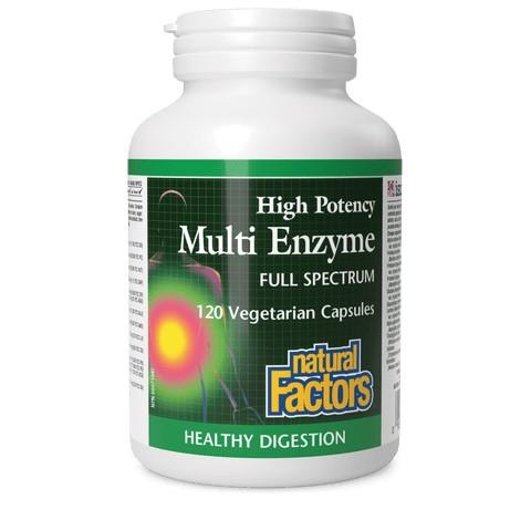 High Potency Multi Enzyme, Full Spectrum, 120 Vcaps