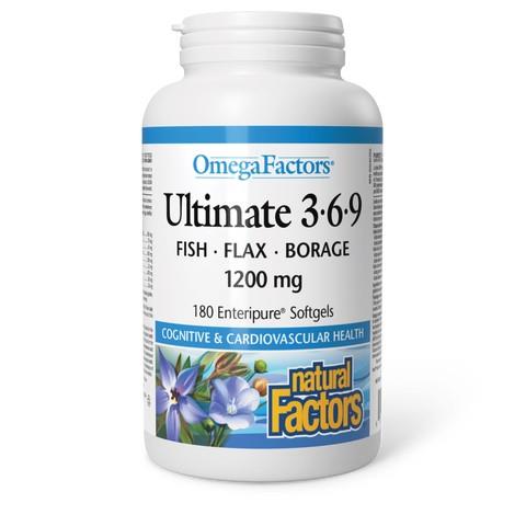 Ultimate 3-6-9 1200mg, 180 softgels