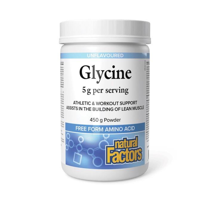 NATURAL FACTORS GLYCINE POWDER - 450g