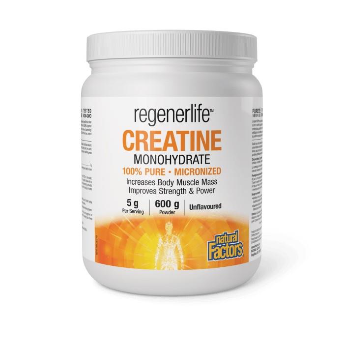 NATURAL FACTORS REGENERLIFE CREATINE MONOHYDRATE - 600g