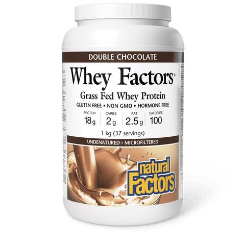 100% Natural Whey Protein, Double Chocolate, 1kg