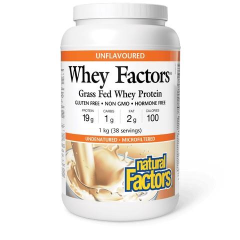 100% Natural Whey Protein, Unflavoured, 1kg (45 servings)