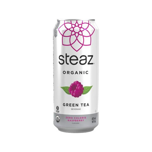 STEAZ TEA ZERO RASPBERRY, 473ML