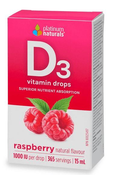 Delicious D Vitamin D3 Drops - 15ml (Raspberry)