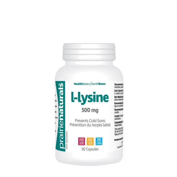 PRAIRIE NATURALS L-Lysine -  500mg/ 90Caps